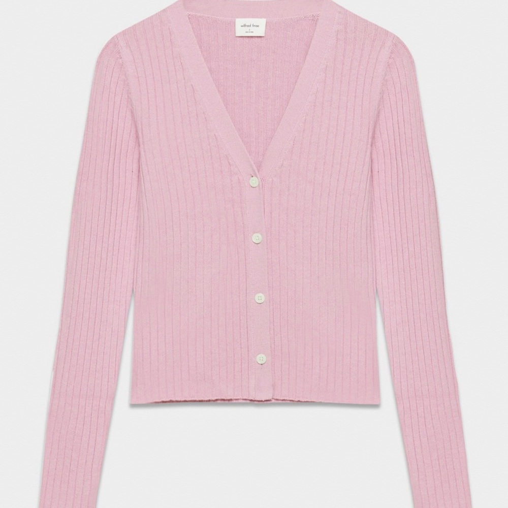 Aritzia Wilfred Free Manila Cardigan- Orchid Petal